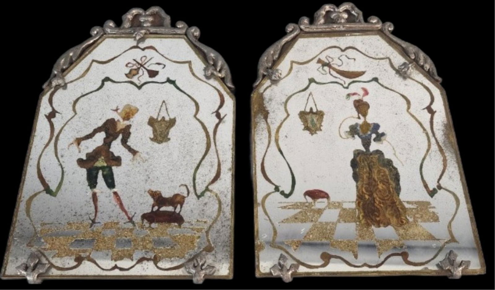 2 Venetian Murano Glass Style Mirrors (1 of 7)