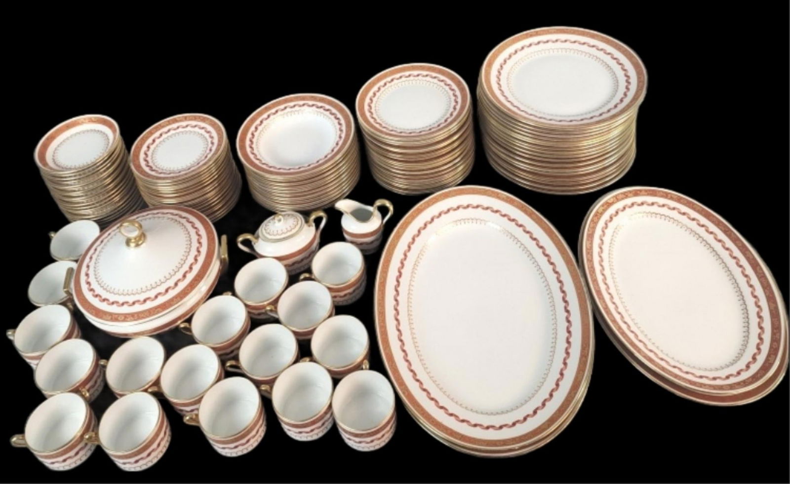 Richard Ginori "Pincio Red" Dinner Set (1 of 11)