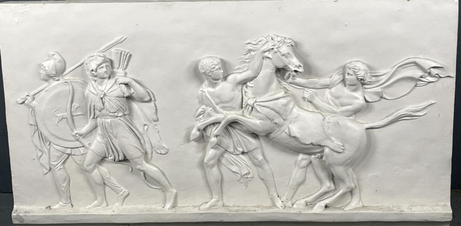 Neoclassical Painted Plaster Plaque (1 of 4)