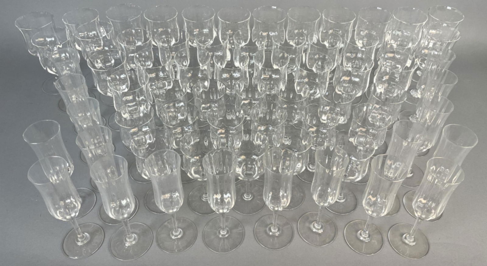 Large Set Baccarat Capri (Optic) Crystal Glasses (1 of 9)
