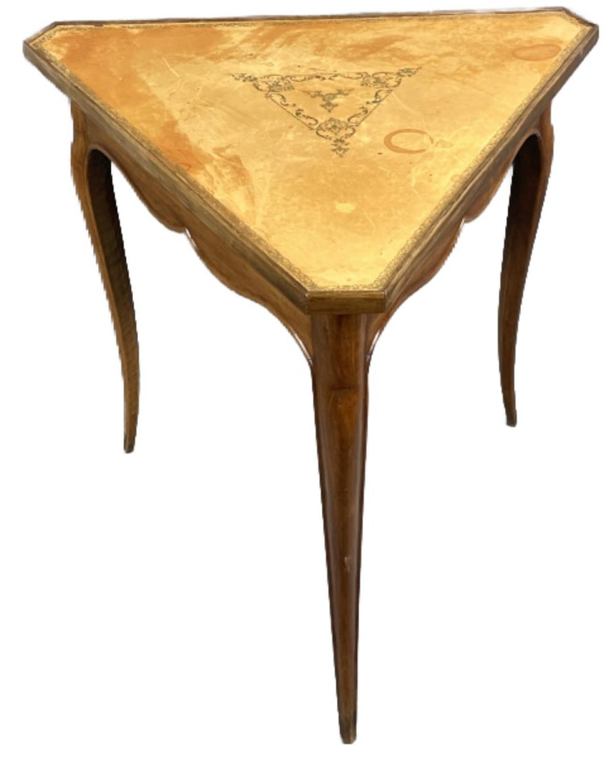 Louis XV Style Leather Top Table (1 of 5)