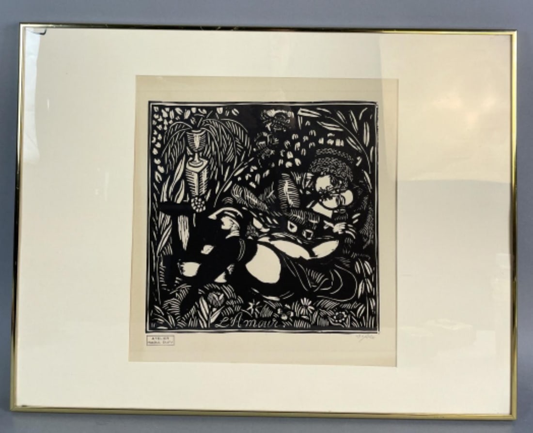Raoul Dufy L'Amour Woodcut Print (1 of 5)