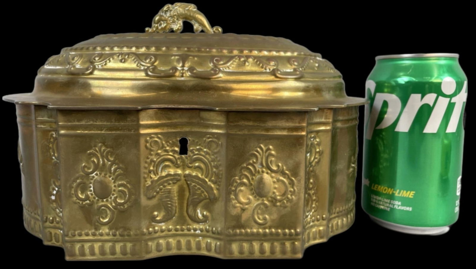 French Style Brass Trinket Box (1 of 8)