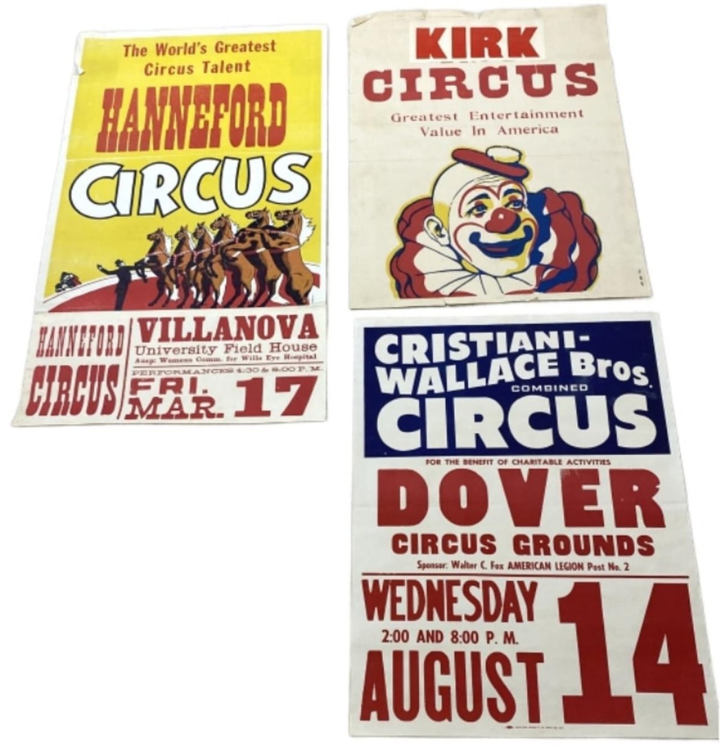 3 Circus Posters (1 of 6)