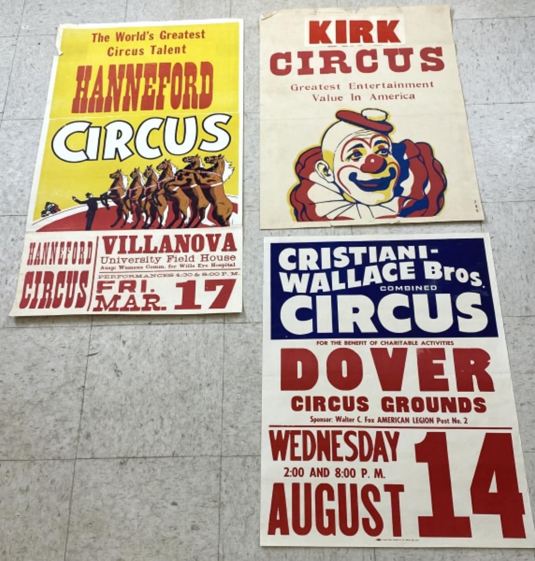 3 Circus Posters - 2