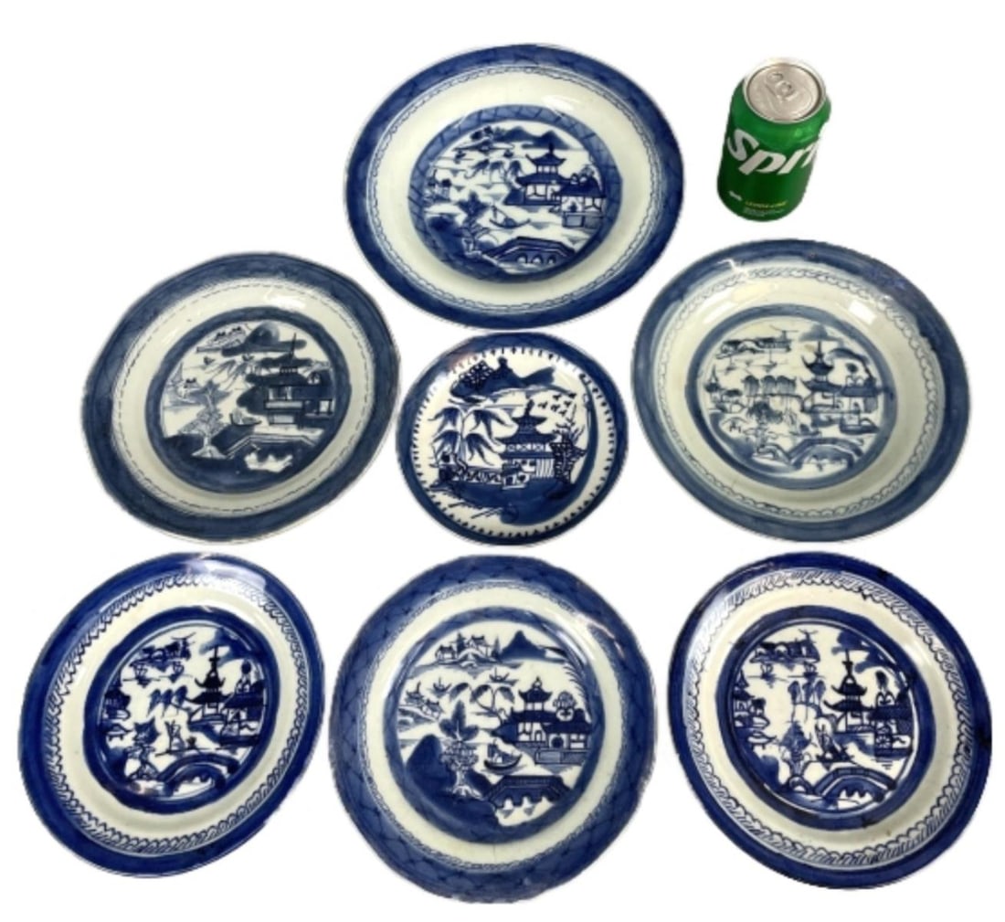Group of Chinese Canton Porcelain Plates (1 of 20)