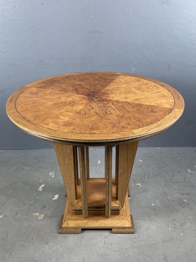 Art Deco Style Banded Center Table (1 of 4)