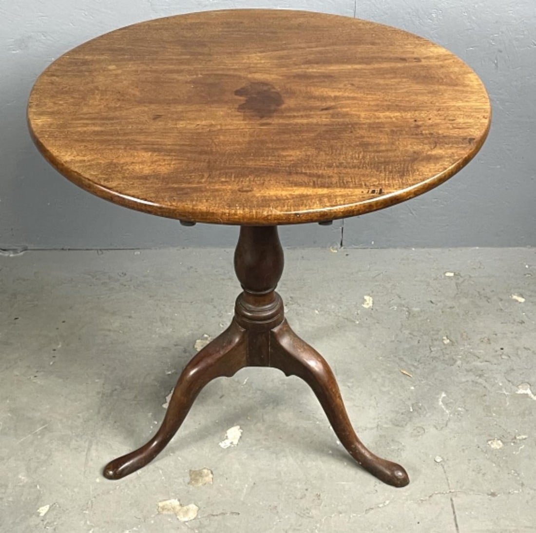 19th C. Mahogany Tilt Top Table (1 of 5)