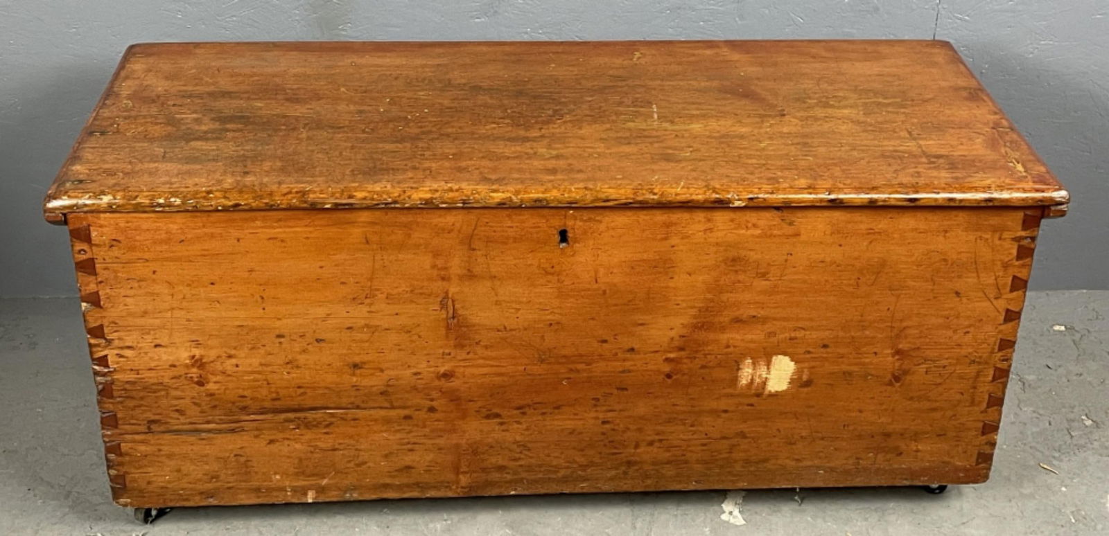 19th C. Pine Blanket Chest (1 of 5)