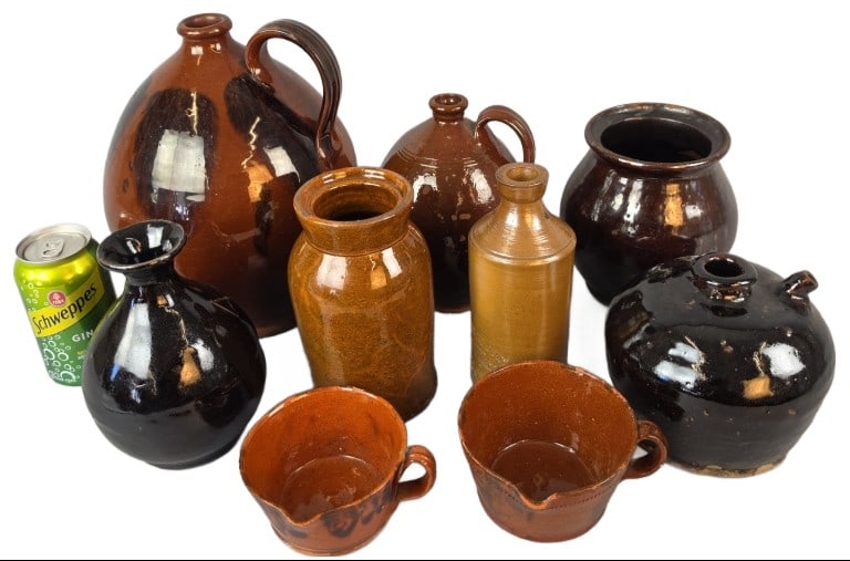 Grouping of Redware Pottery Articles & Others (1 of 20)