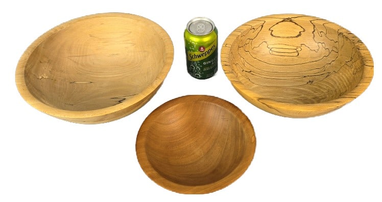 3 Signed Wood Turned Bowls (1 of 13)