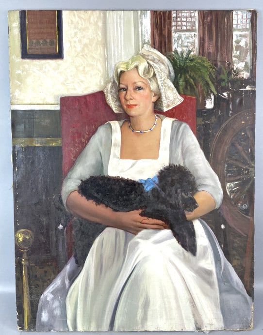 Portrait of Lady w/ Poodle (1 of 8)