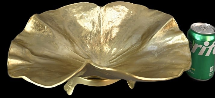 Oskar J.W. Hansen "Lotus Leaf" Gold Bowl (1 of 6)
