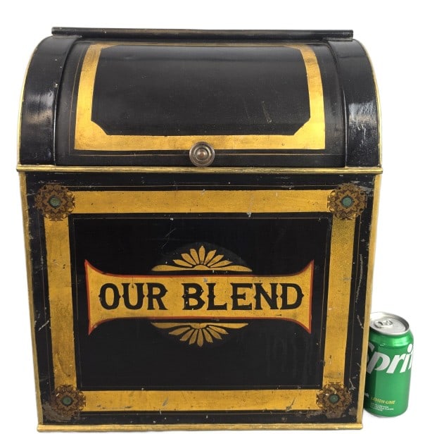 Tole Ware Tea Bin (1 of 5)