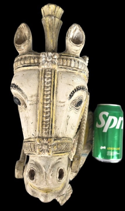 Rajasthani Folk Art Carved Horse Head (1 of 4)