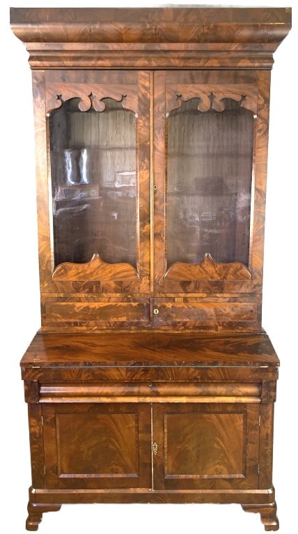 Empire MahoganyBureau Bookcase (1 of 9)