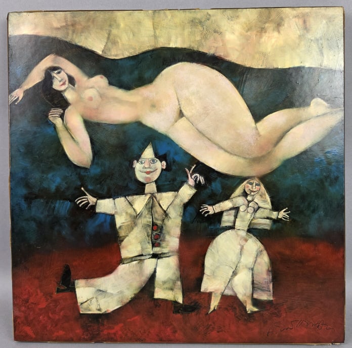 Harry Guttman Happy Couple w/ Nude (1 of 4)