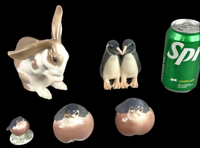Group of 5 Royal Copenhagen & 1 B&G Figurines (1 of 8)