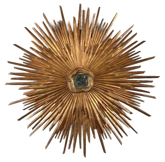 Carved Gilt Wood Sunburst Wall Mirror (1 of 5)
