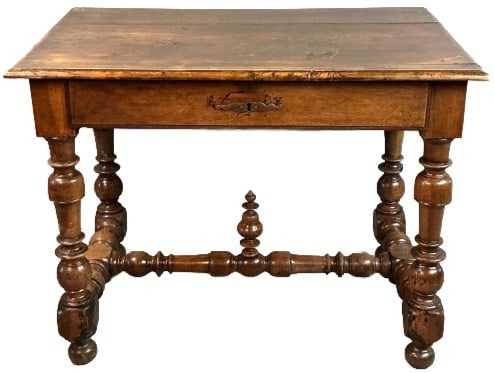 18th Century Continental Walnut Side Table (1 of 6)