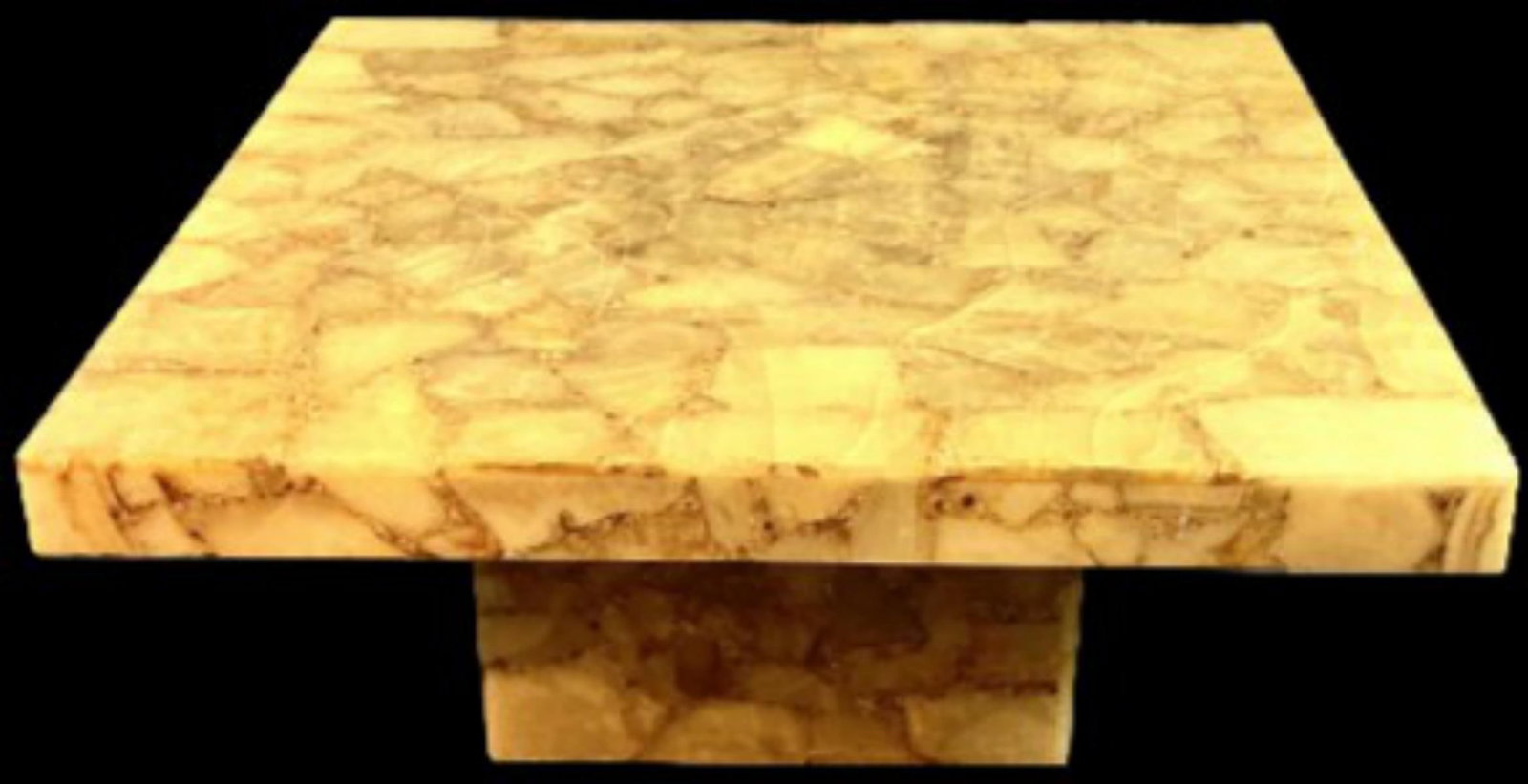Mid Century Stone Veneer Coffee Table (1 of 6)