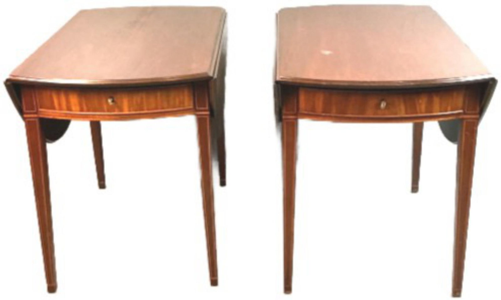 Pair of Mahogany One Drawer Pembroke Tables (1 of 6)