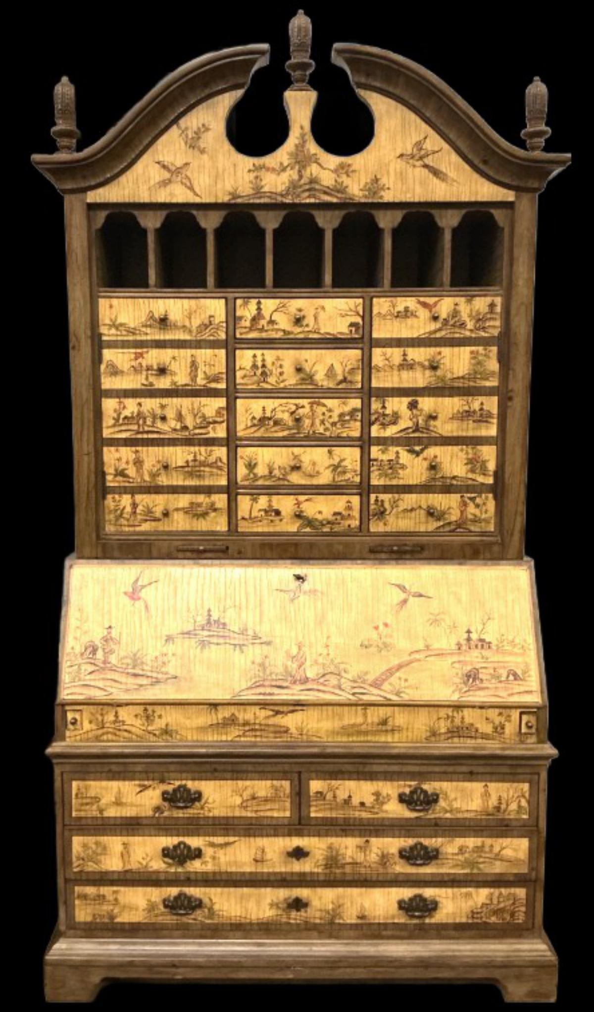 Georgian Style Bureau Bookcase (1 of 6)
