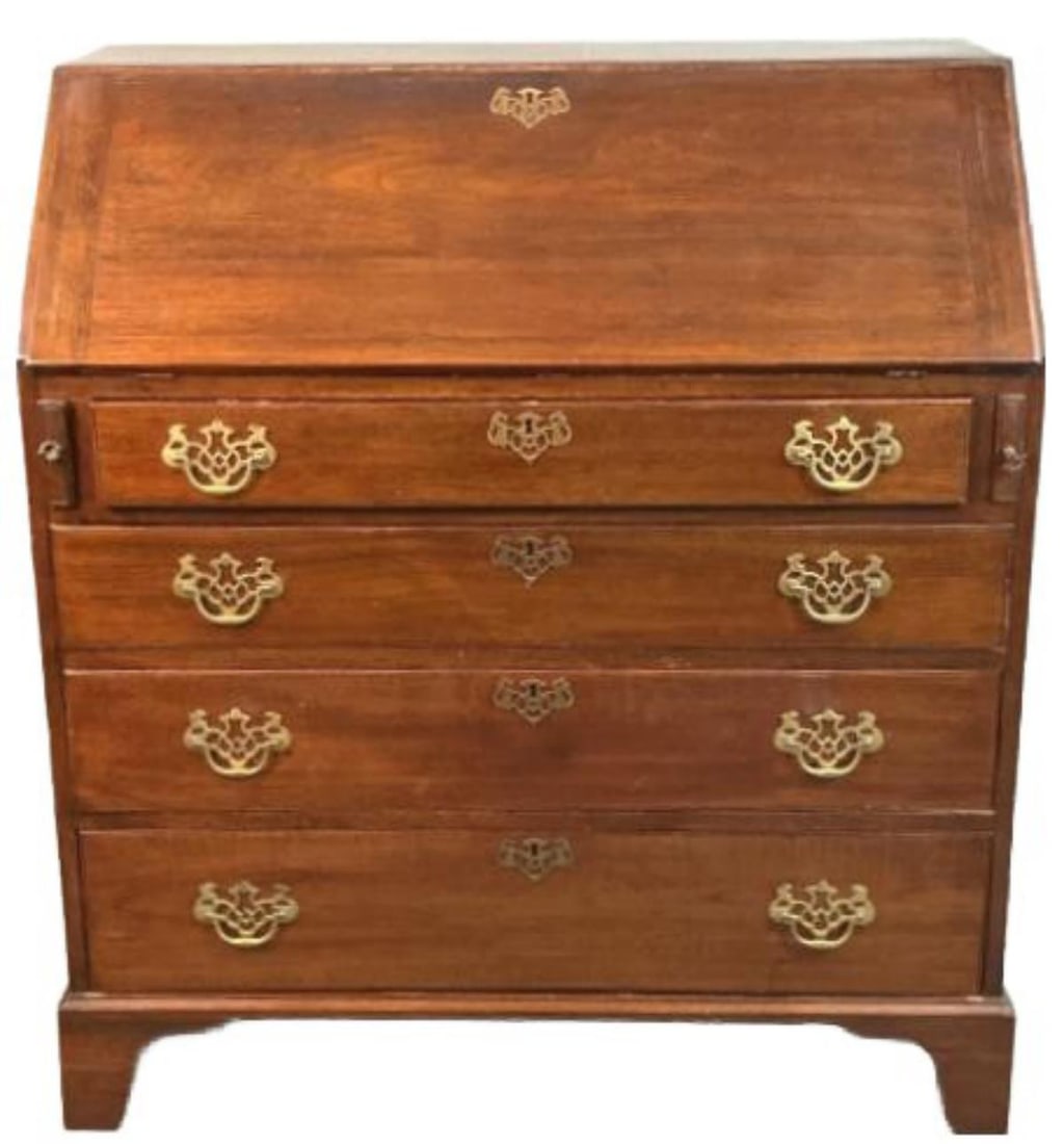 Georgian Style Mahogany Slant Front Desk (1 of 6)