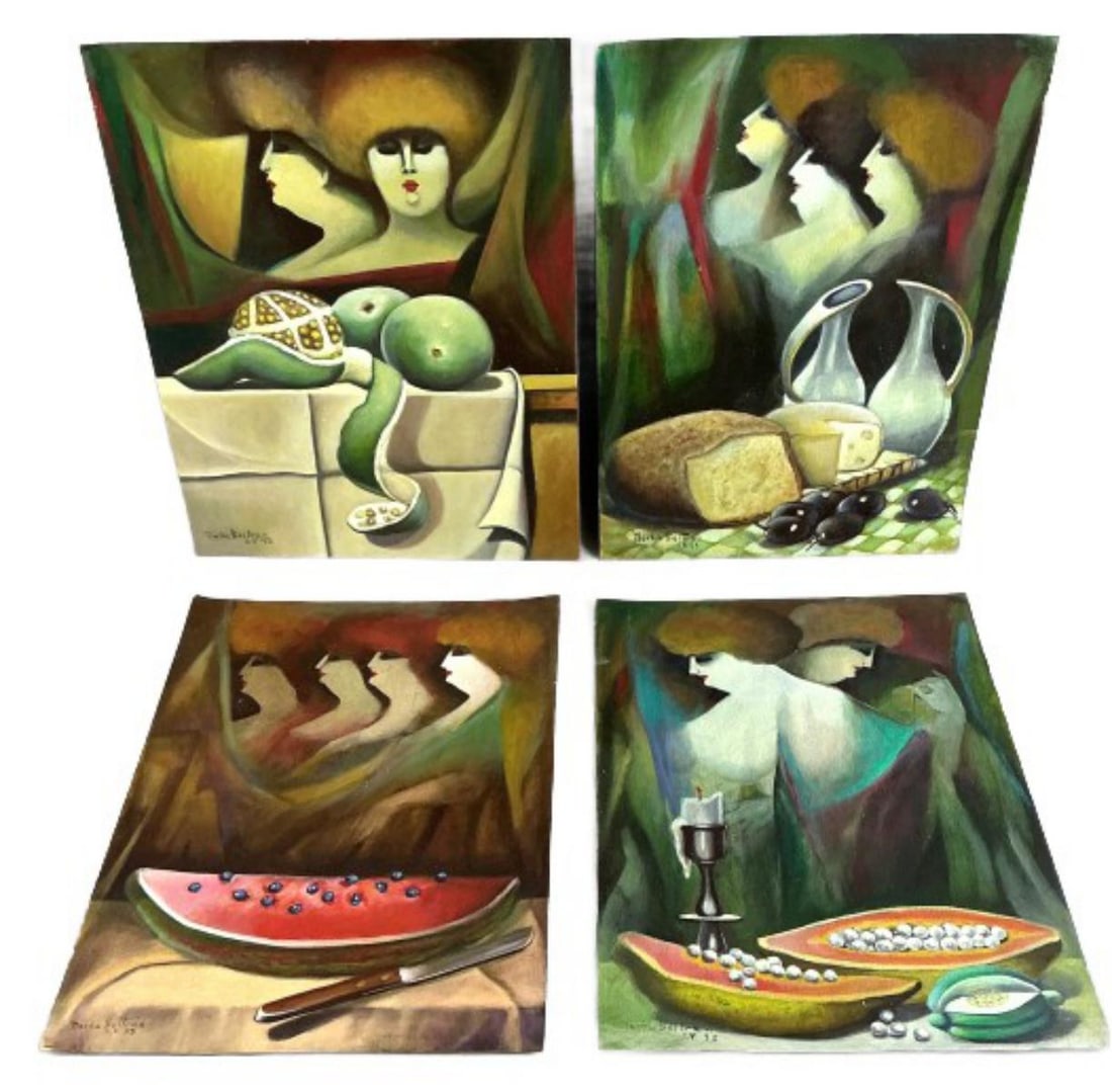 4 Norha Beltran (Bolivian, b. 1929) Oil Paintings (1 of 7)