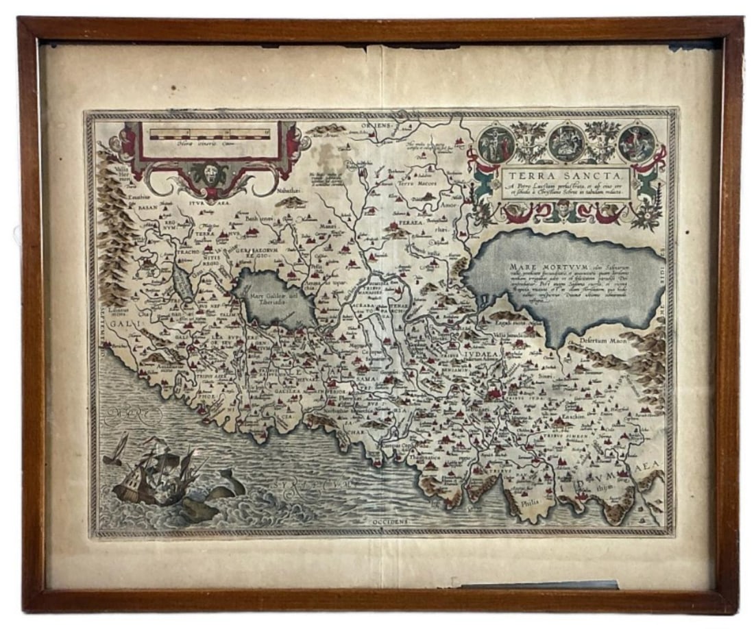 Antique Terra Sancta Holy Land Map Engraving (1 of 7)
