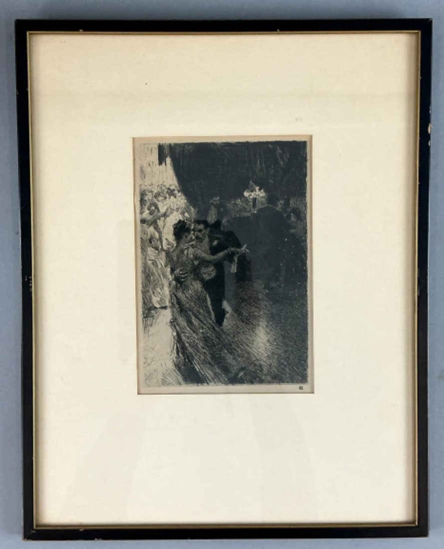 Antique Anders Zorn The Waltz Etching (1 of 3)