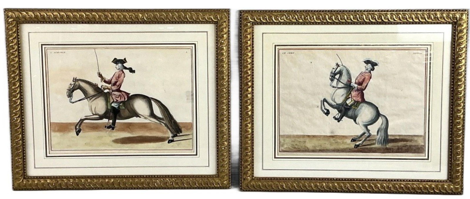2 Antique After Eisenberg Equestrian Engravings (1 of 4)