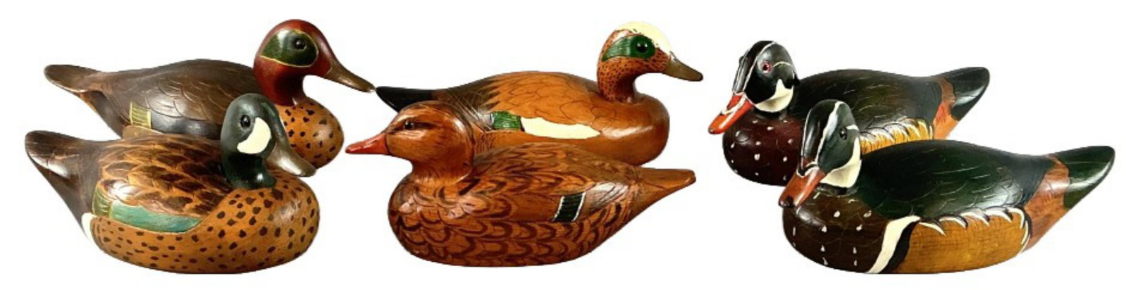Group 6 J Buck (American, 20th C) Duck Decoys (1 of 4)