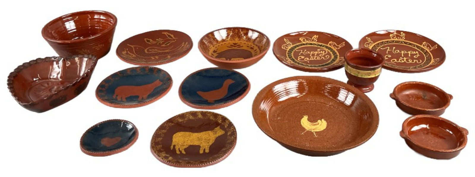 Grouping of Vintage Redware Pottery (1 of 7)