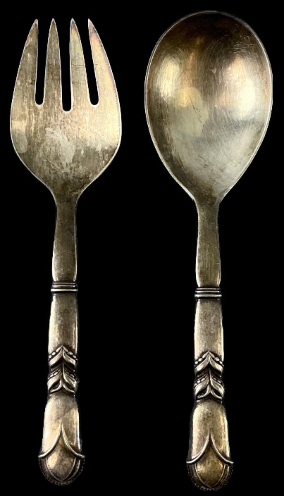Georg Jensen Sterling Silver Serving Set (1 of 4)