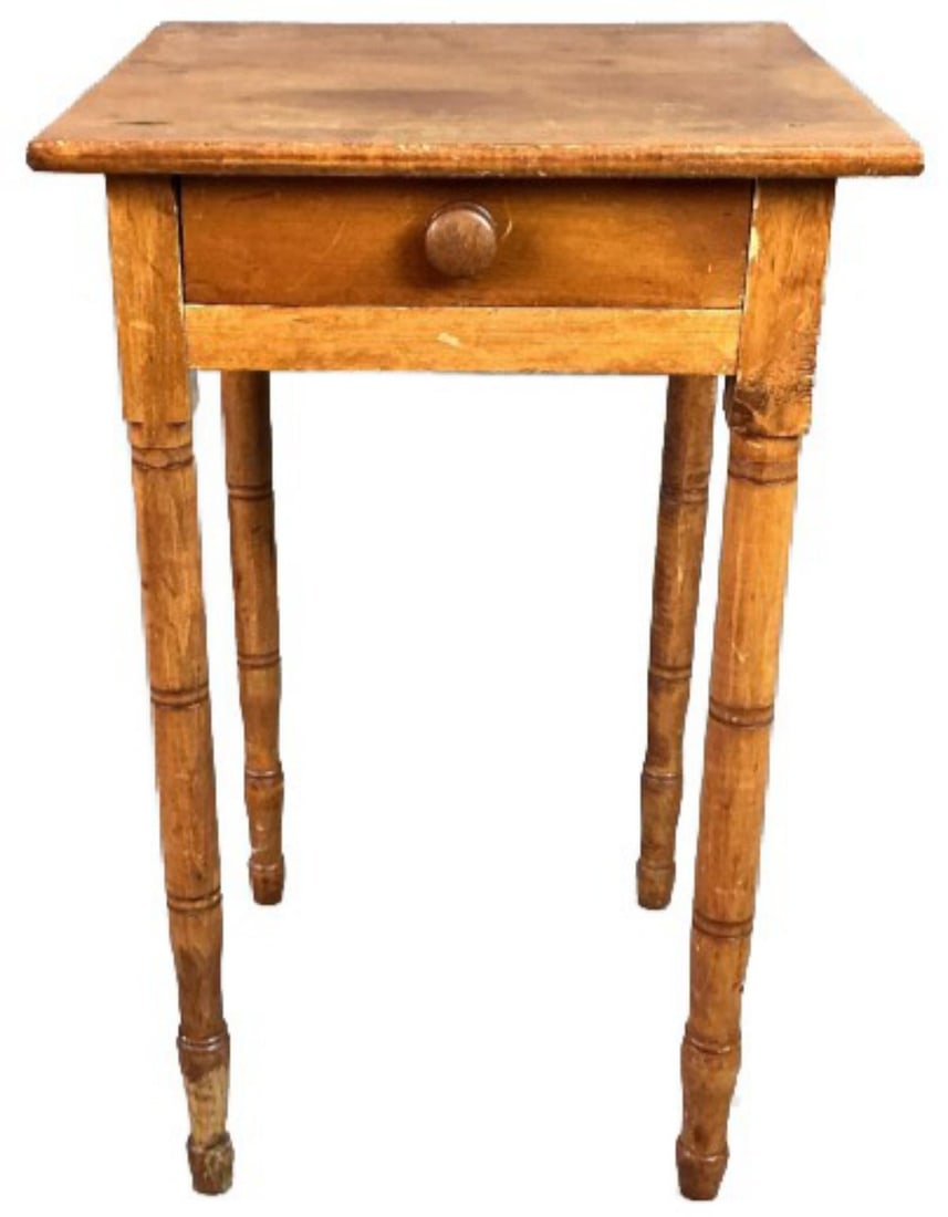 Antique Pine Side Table (1 of 5)