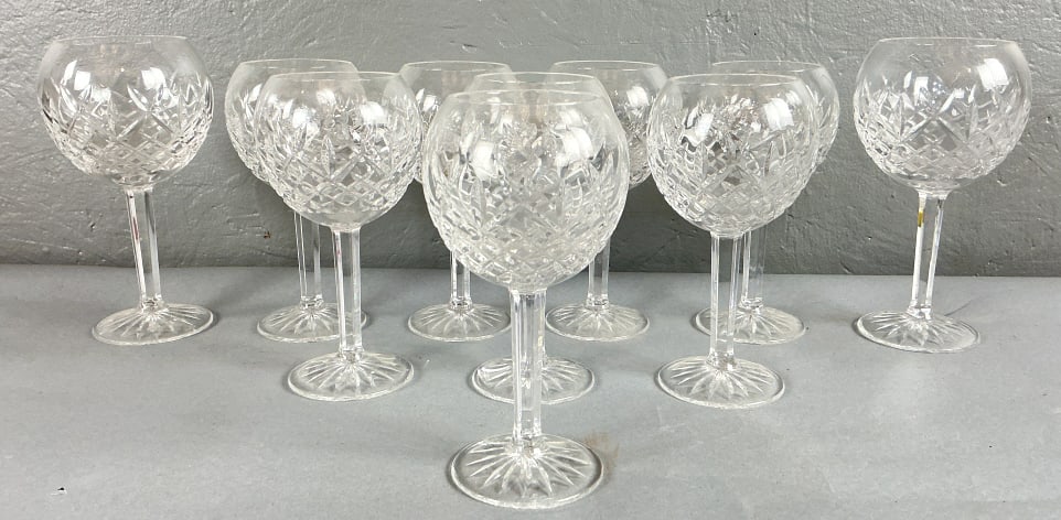 10 Waterford Lismore Crystal Wine Glasses (1 of 4)