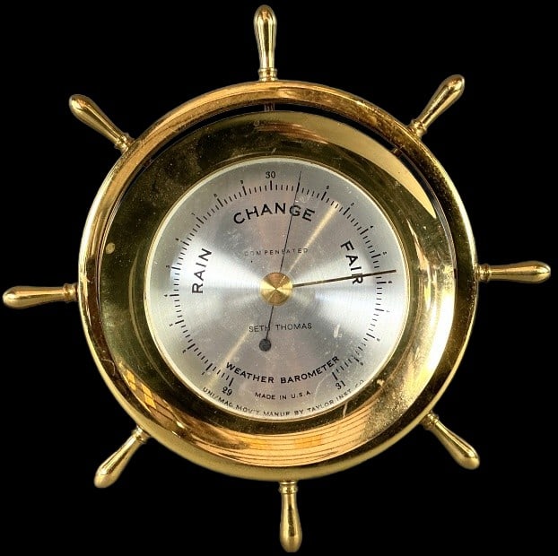 Seth Thomas Ship Wheel Weather Barometer (1 of 4)