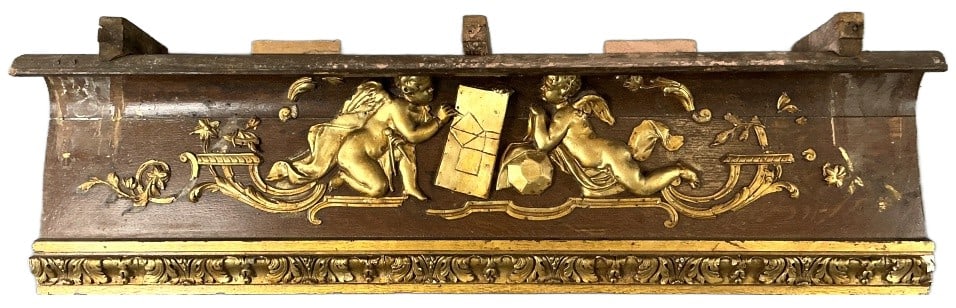 Antique Gilt Wood Cherub Panel (1 of 5)