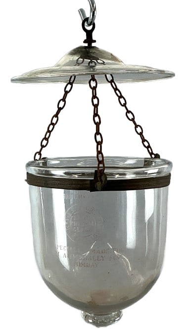 19th C Val St Lambert Crystal Bell Lantern (1 of 6)