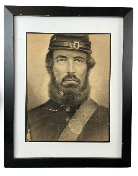 Solar Enlargement Portrait Civil War Union Soldier (1 of 6)