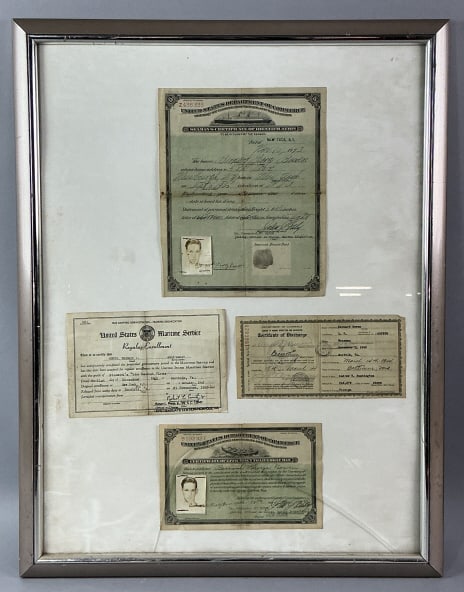 Group of United States Maritime Service Documents (1 of 6)