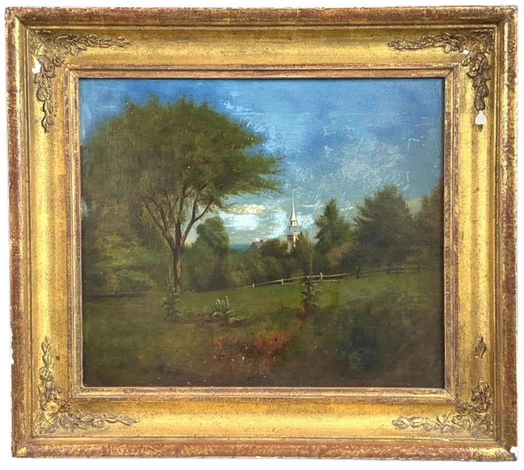 American School Style Landscape Oil Painting (1 of 3)