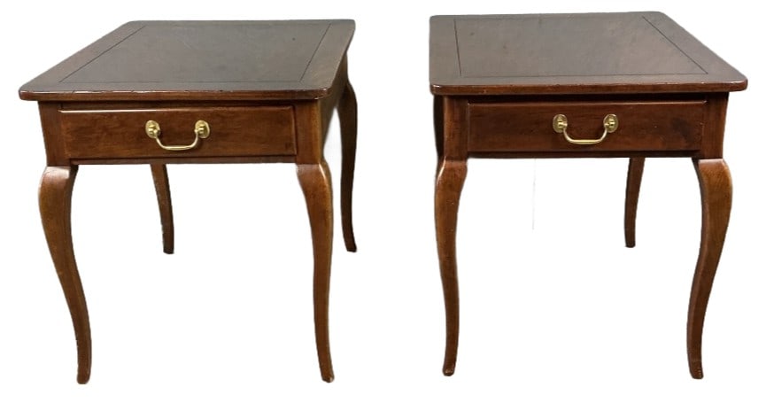 Pair of Hickory Chair Co Mahogany Side Tables (1 of 4)