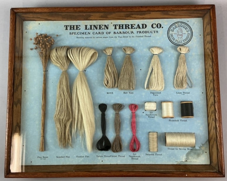 Linen Thread Specimen Card of Barbour Products (1 of 3)
