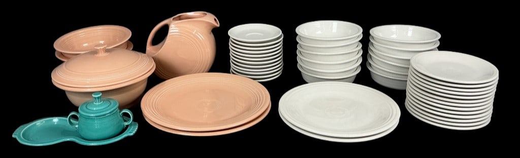 Set of 47 Homer Laughlin Fiesta Tableware (1 of 8)
