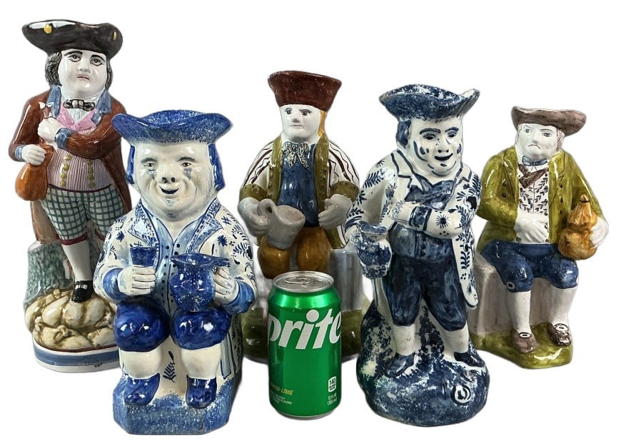 Grouping of Dutch, French, Portuguese Toby Jugs (1 of 5)