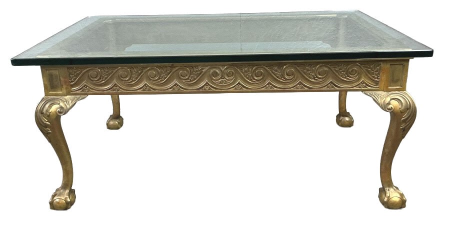 Smith & Watson Brass & Glass Low Table (1 of 4)