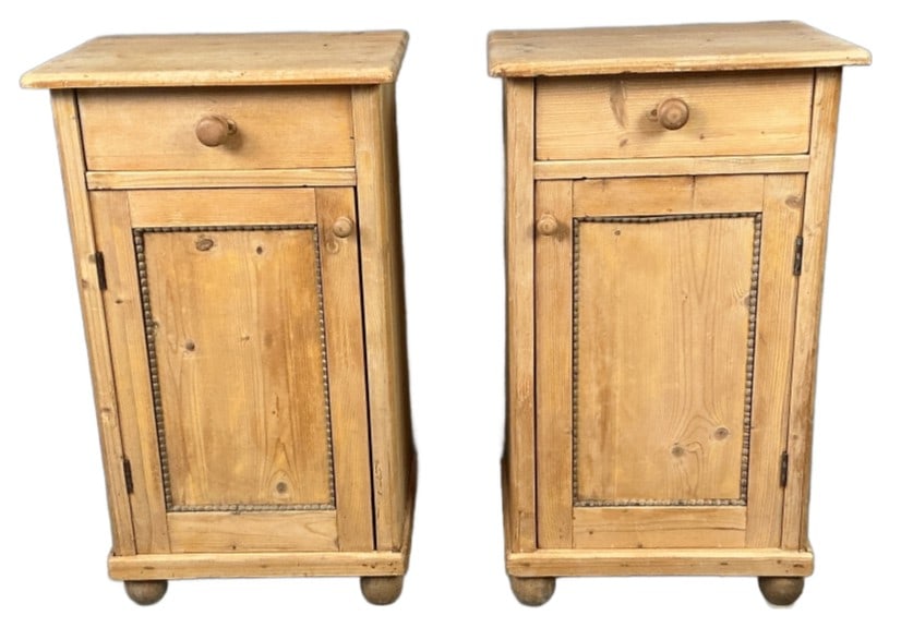 Pair of Pine Nightstands (1 of 5)