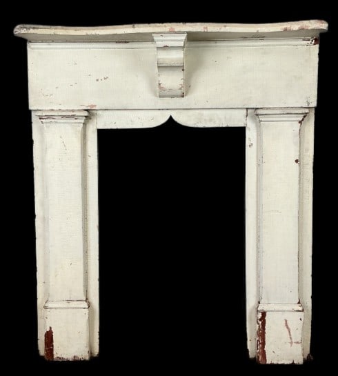 19th Century Paint Decorated Fireplace Surround (1 of 5)